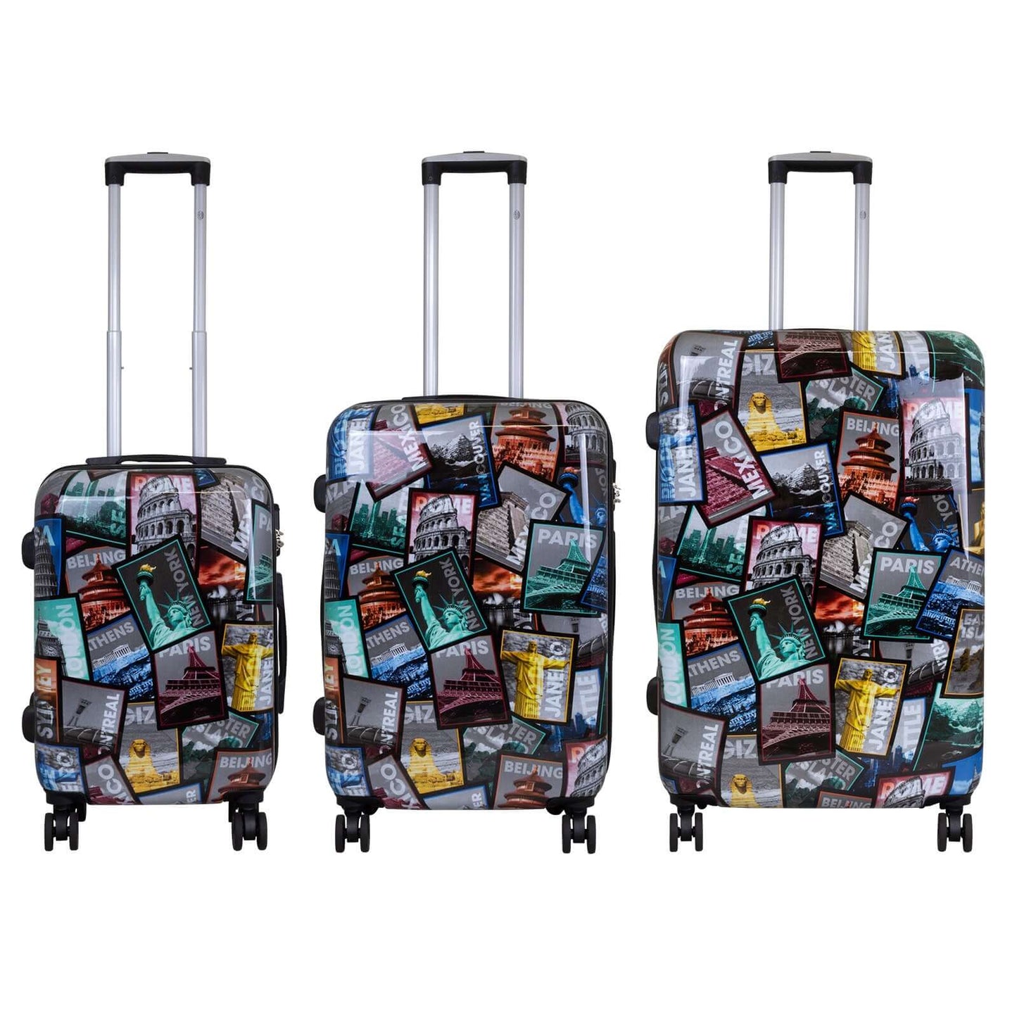 Polycarbonat Motivkofferset 3tlg City