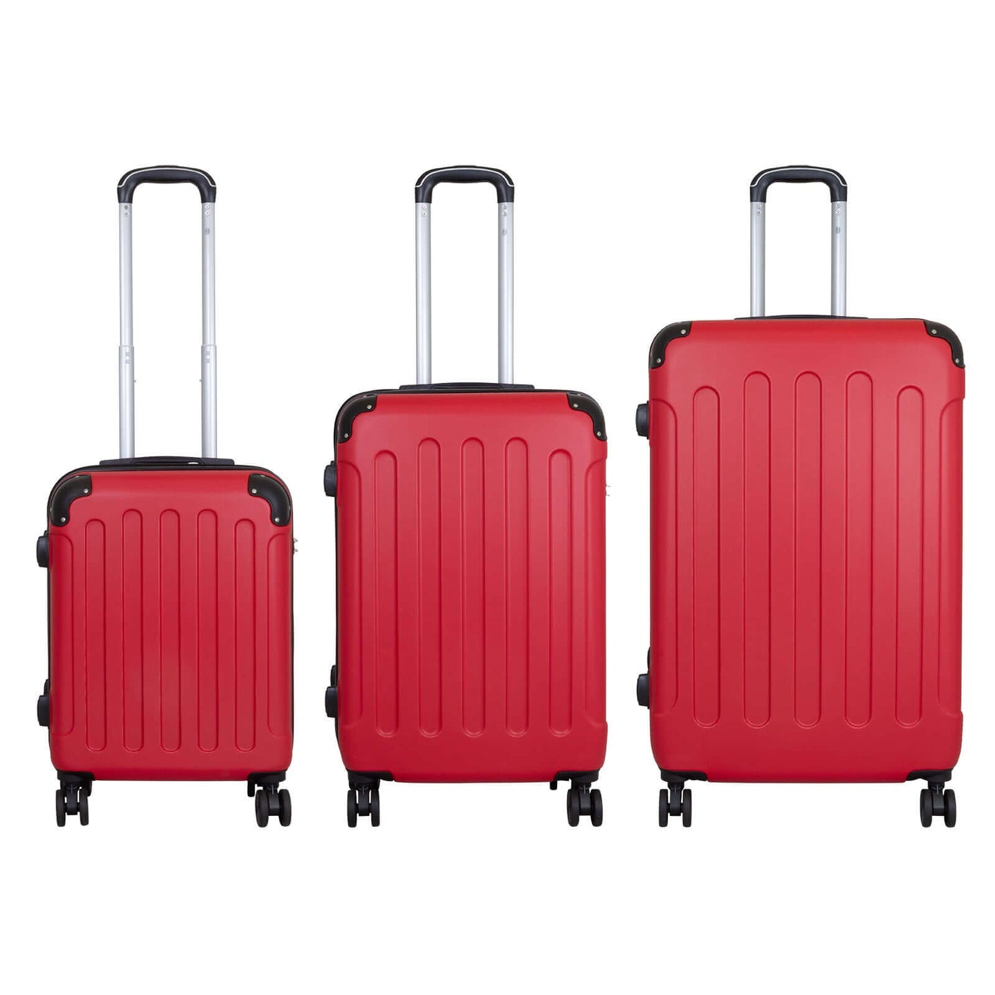 ABS Kofferset 3tlg Avalon rot