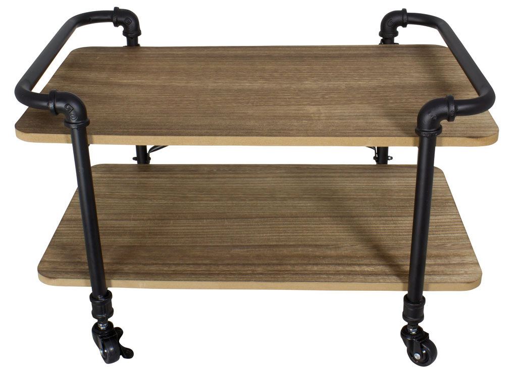 MDF TV cabinet metal 58x39.5x37.5cm, brown