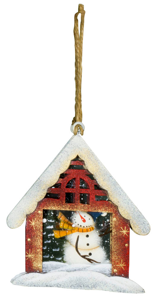 Adorno para árbol casa en exhibidor 48 piezas / paquete de 192