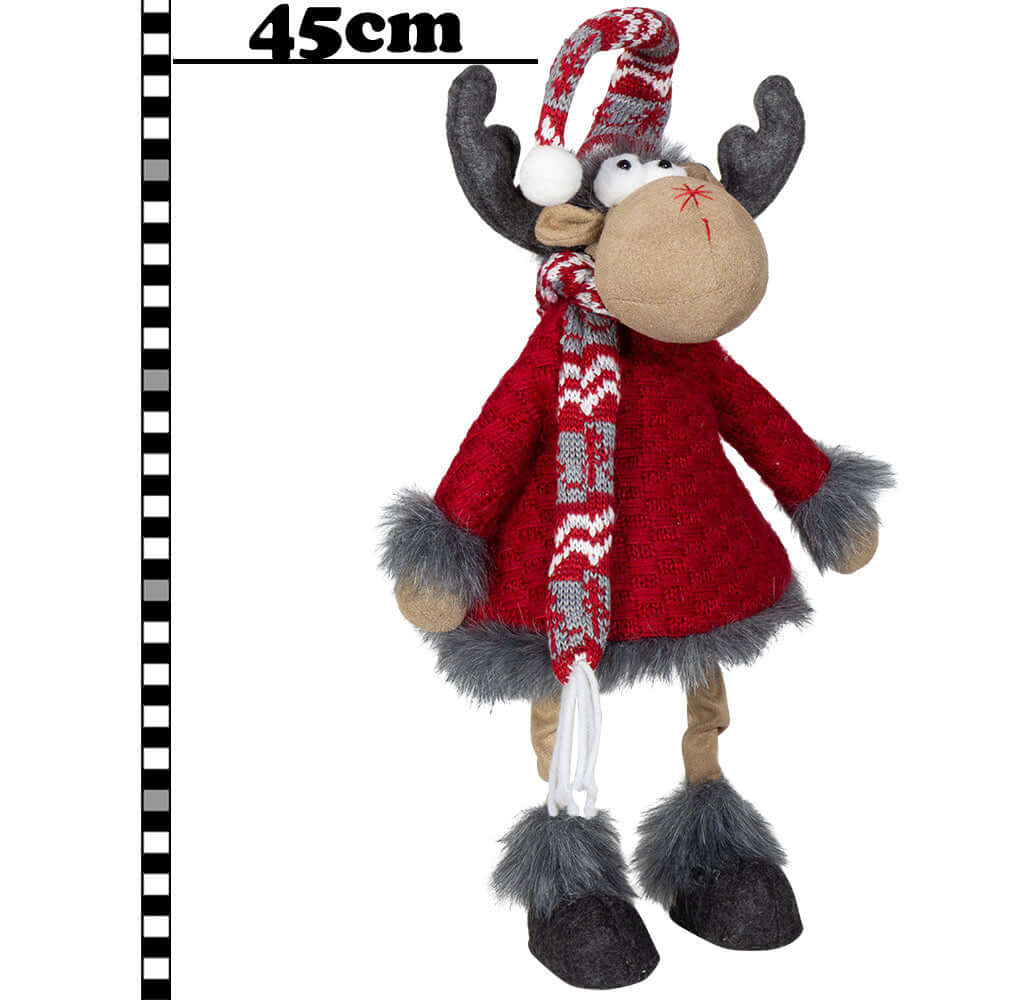 Rentier 45cm wackelnd, 2 Designs / VE-16