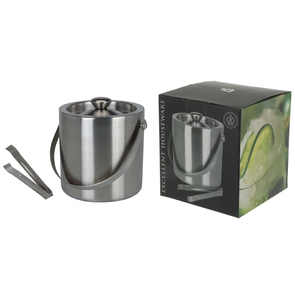 Eiswürfel-Eimer mit Zange, VE-8