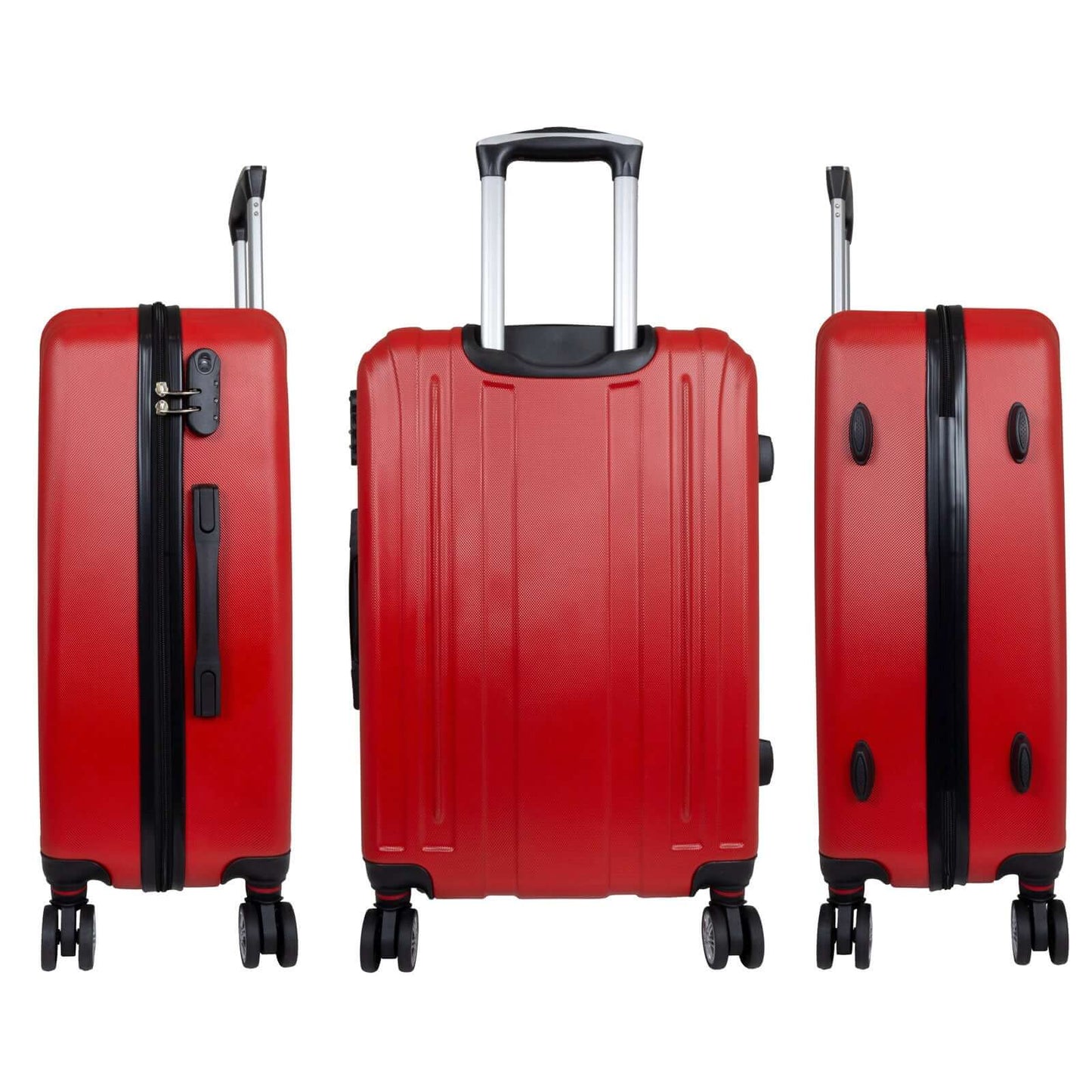 ABS Kofferset 3tlg Dallas rot