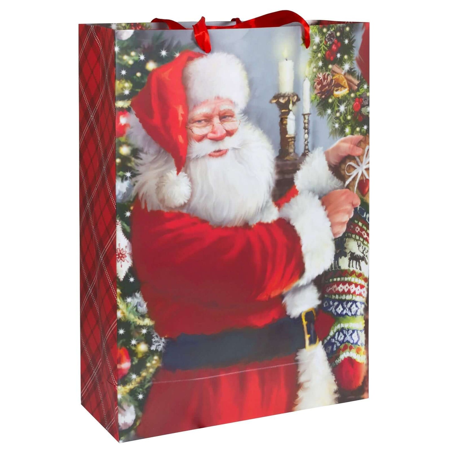 Weihnachtstüte Geschenktüte 42cm Santa