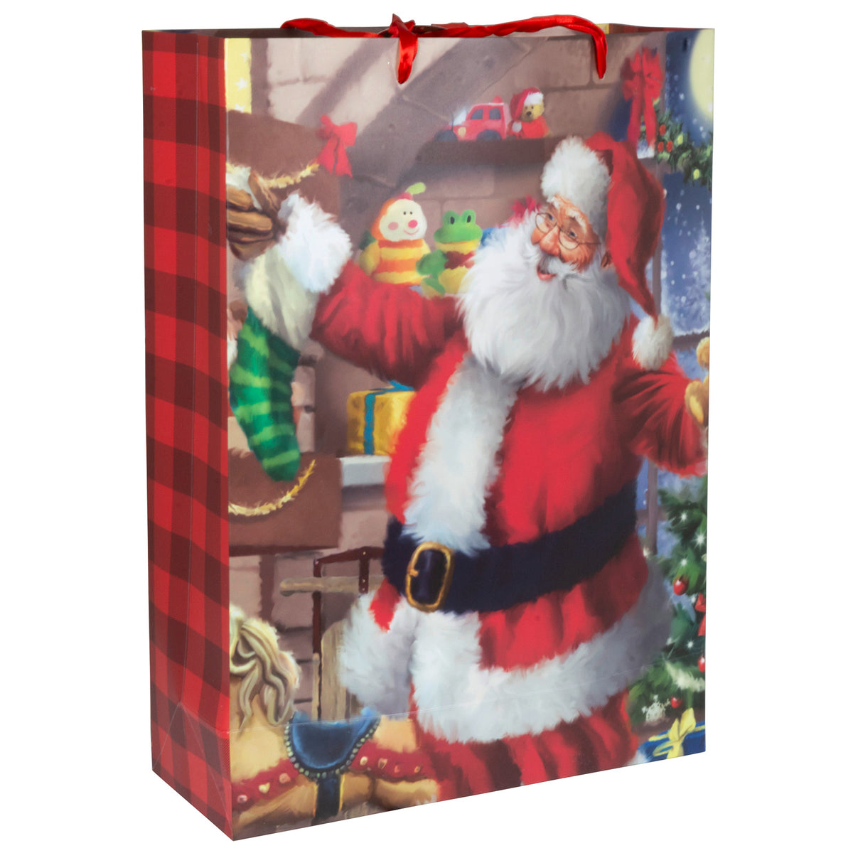 Sacchetto regalo 72cm Babbo Natale, VE-60(12)