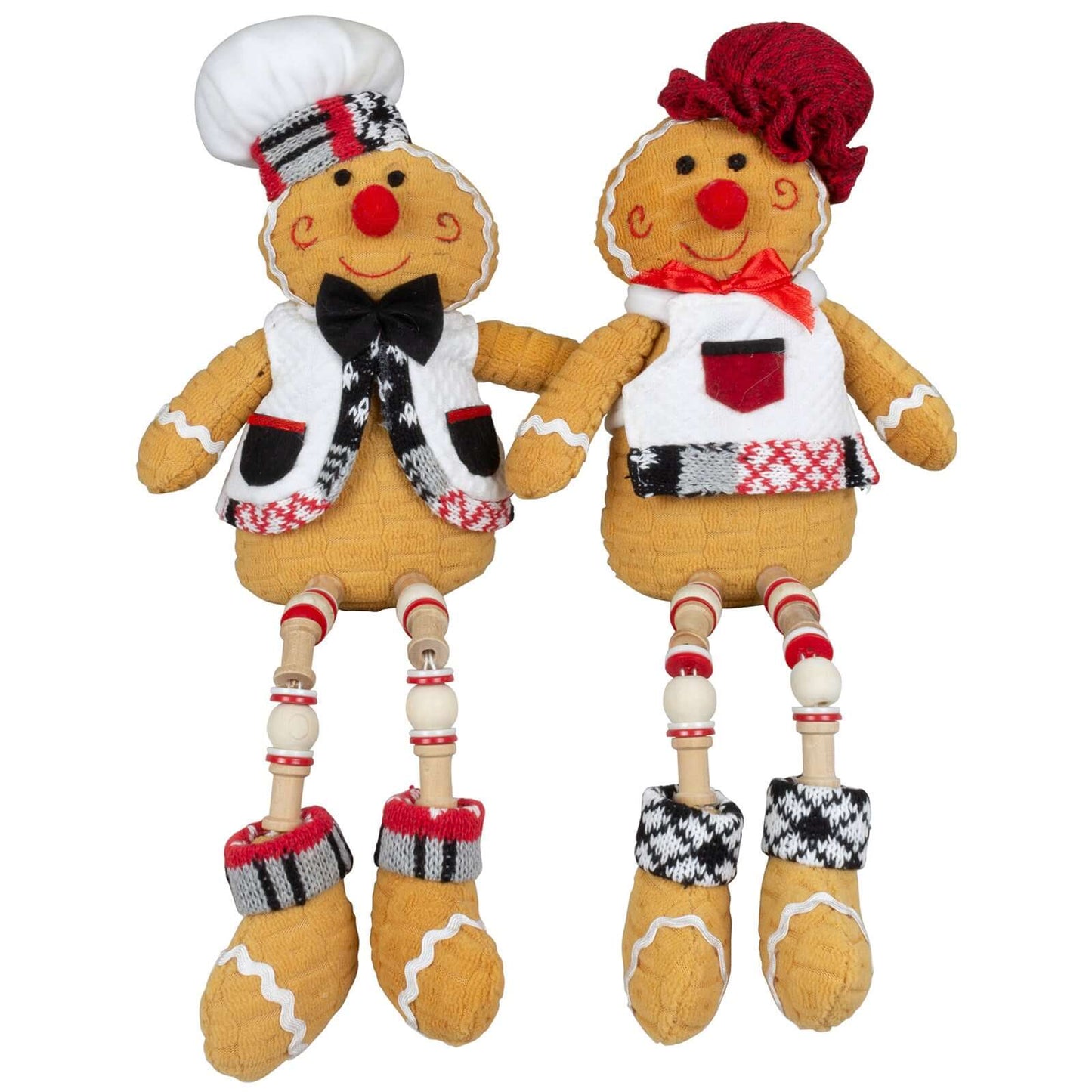 Lebkuchenpaar Kantenhocker 21cm, 2 Designs, VE-36