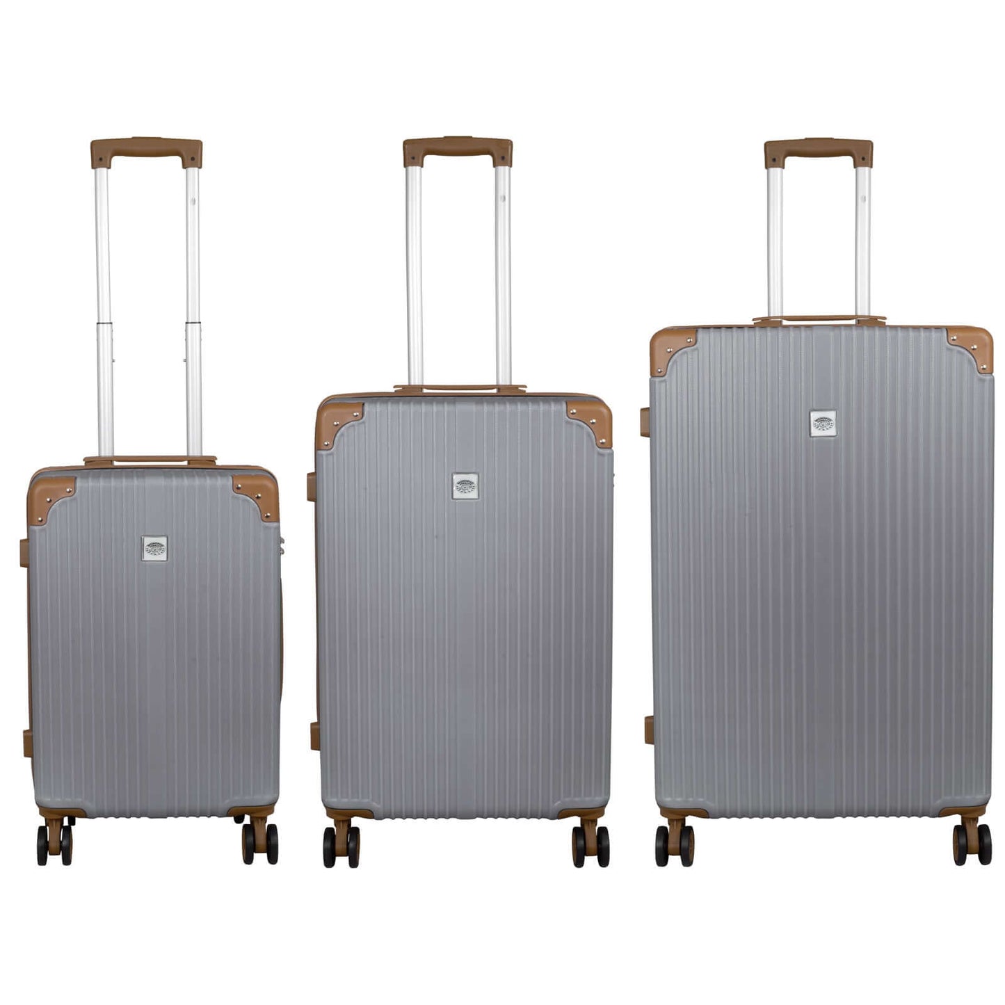 ABS Kofferset 3tlg Barbados grau