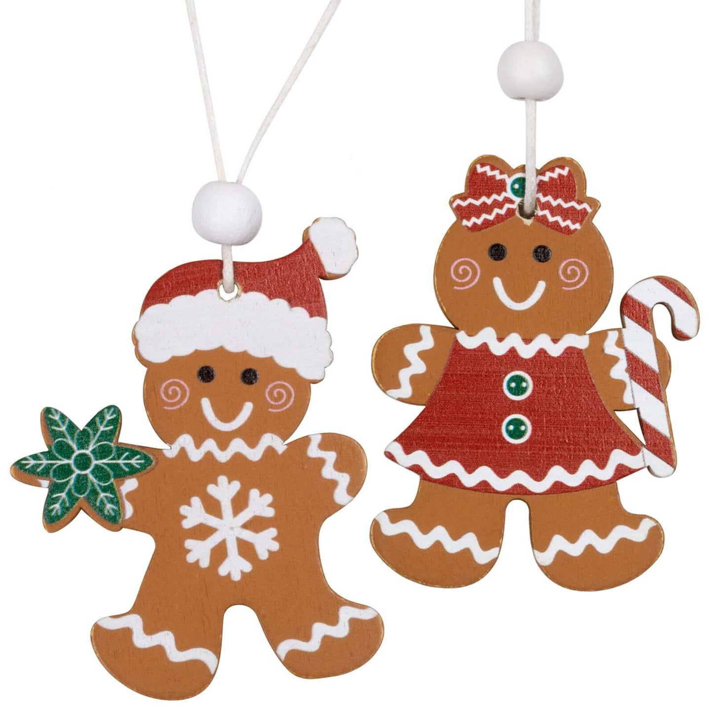 Baumschmuck 6cm, Holz, 2 Designs, VE-1536(24)