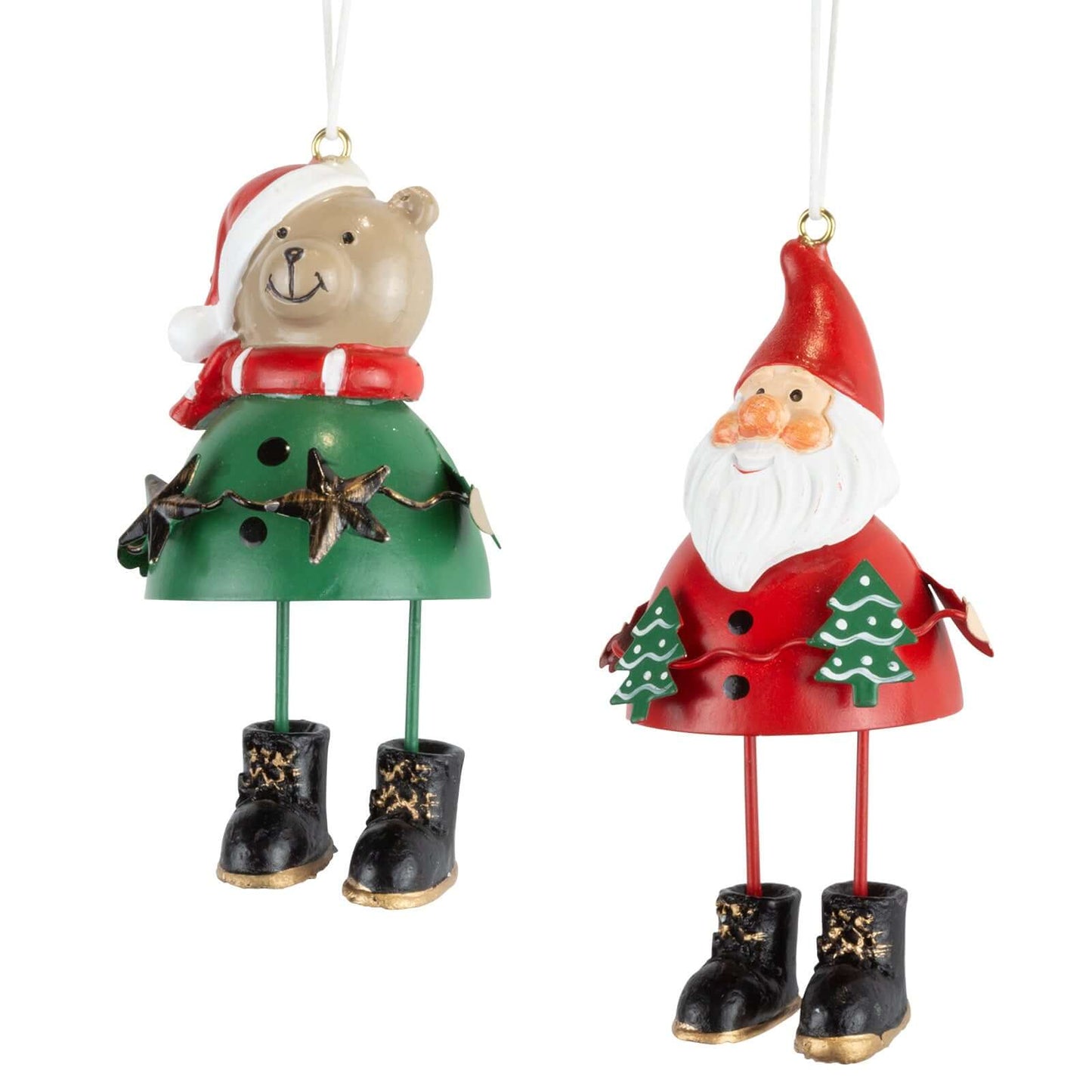 Baumschmuck 11cm, Metall, 2 Designs, VE-192(24)