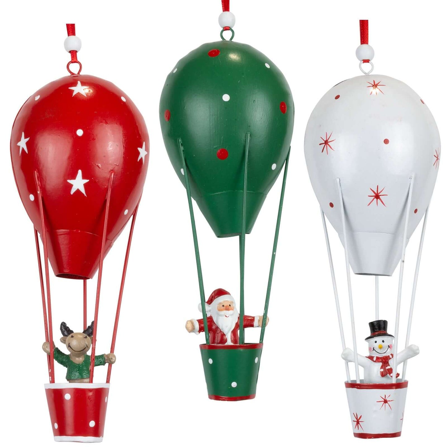 Hängedeko 19cm, Metall, 3 Designs, VE-96(24)