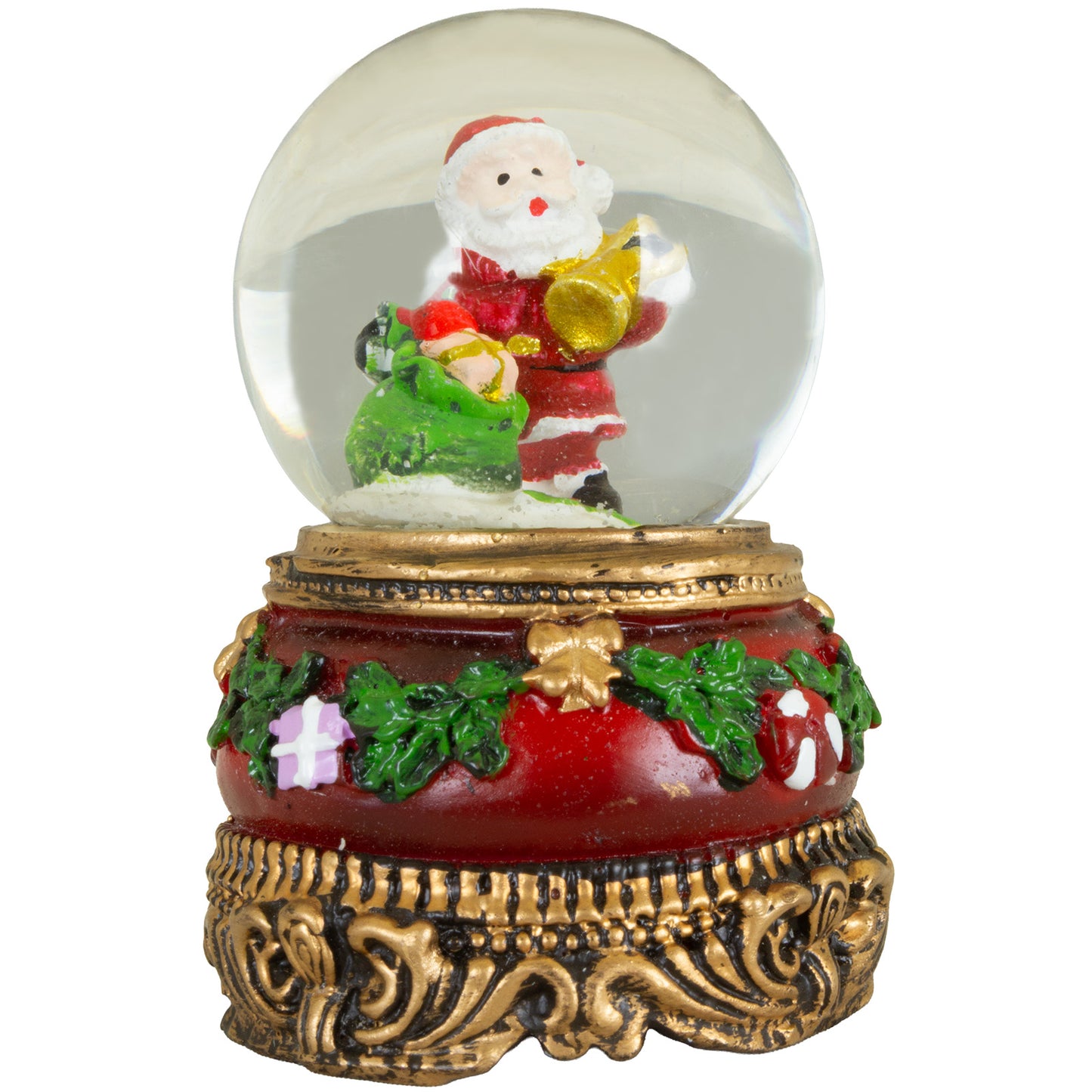 Schneekugel 5x7cm, 4 Designs, Polyresin, VE-96(12)