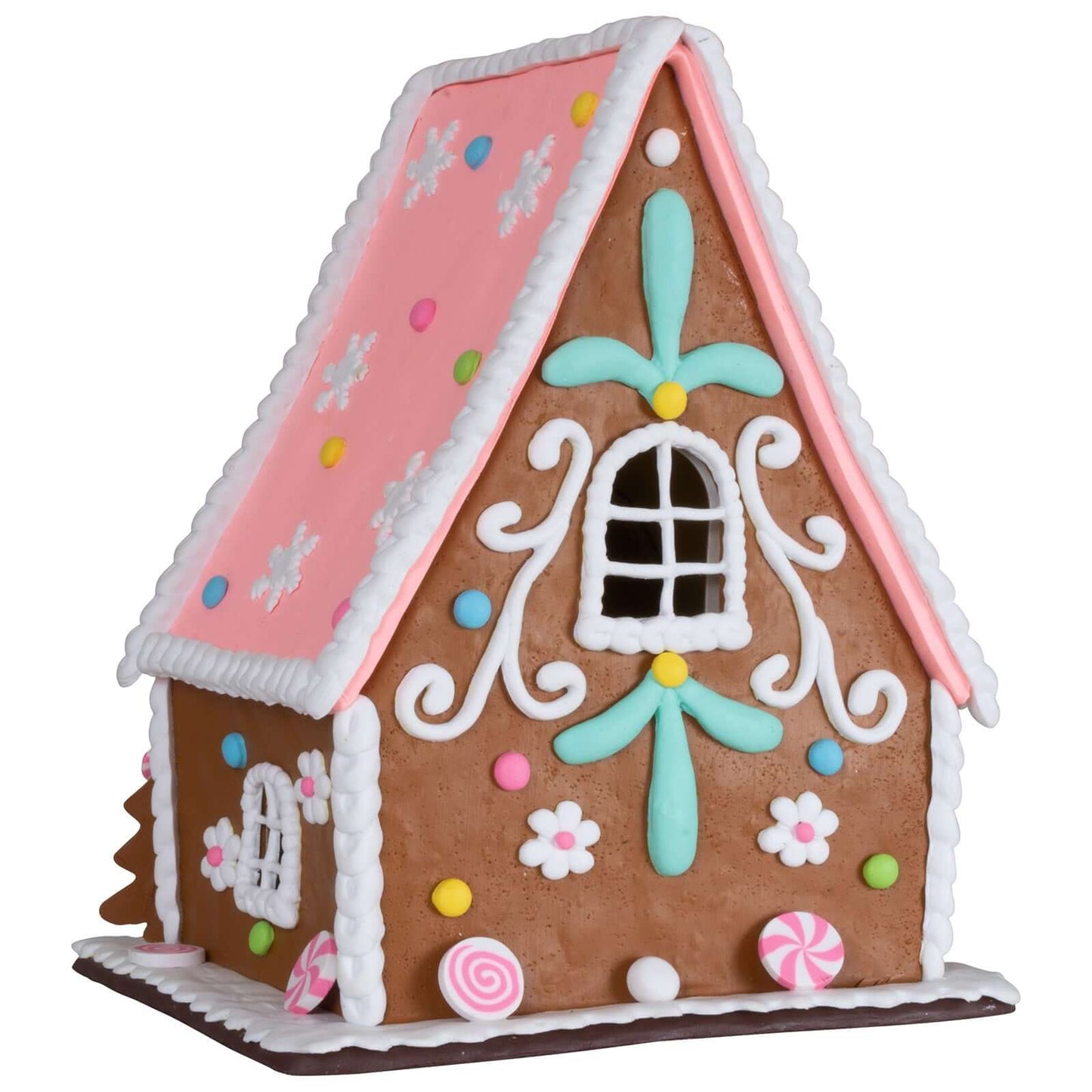 LED Lebkuchenhaus 23cm, Polyclay, VE-4(1)