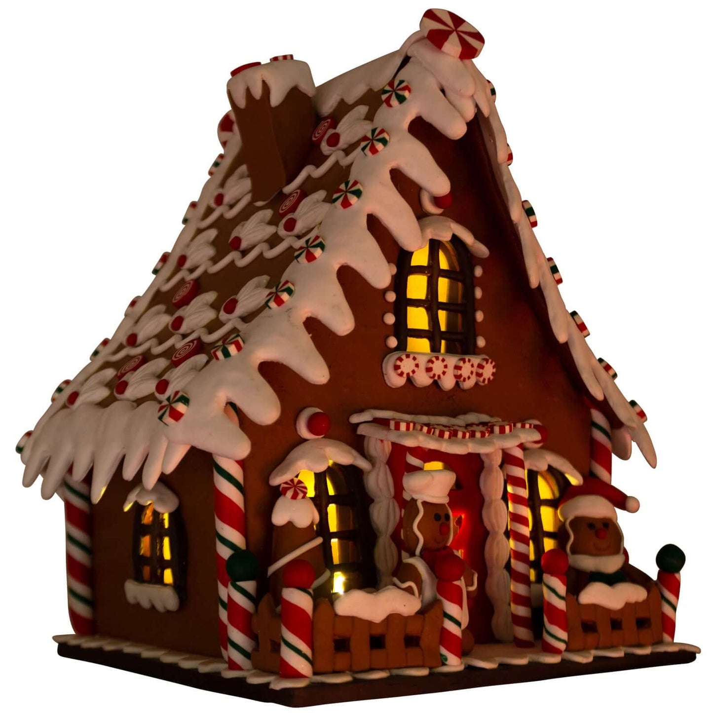 LED Lebkuchenhaus 40cm, Polyclay, VE-1