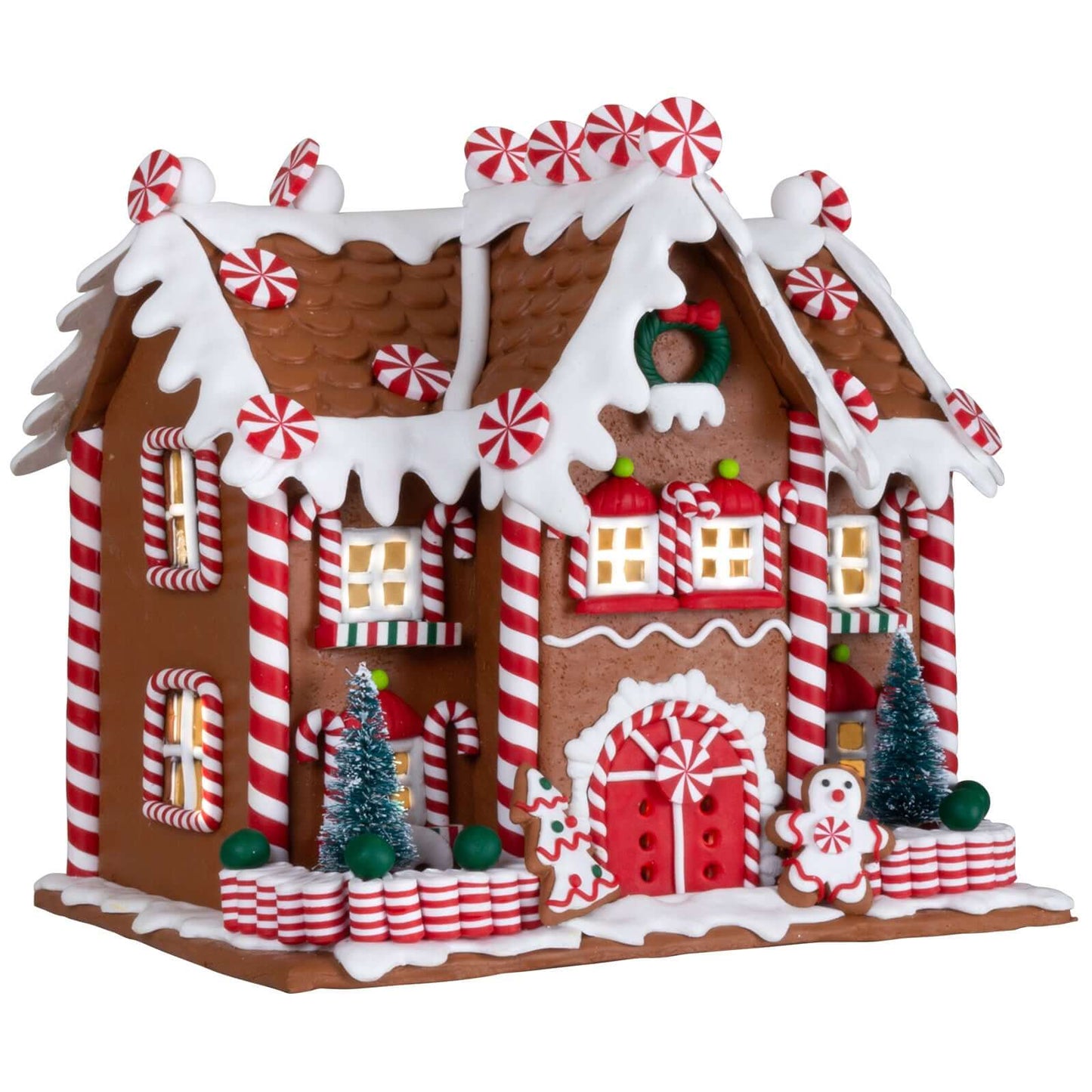 LED Lebkuchenhaus 23cm, Polyclay, VE-4(1)
