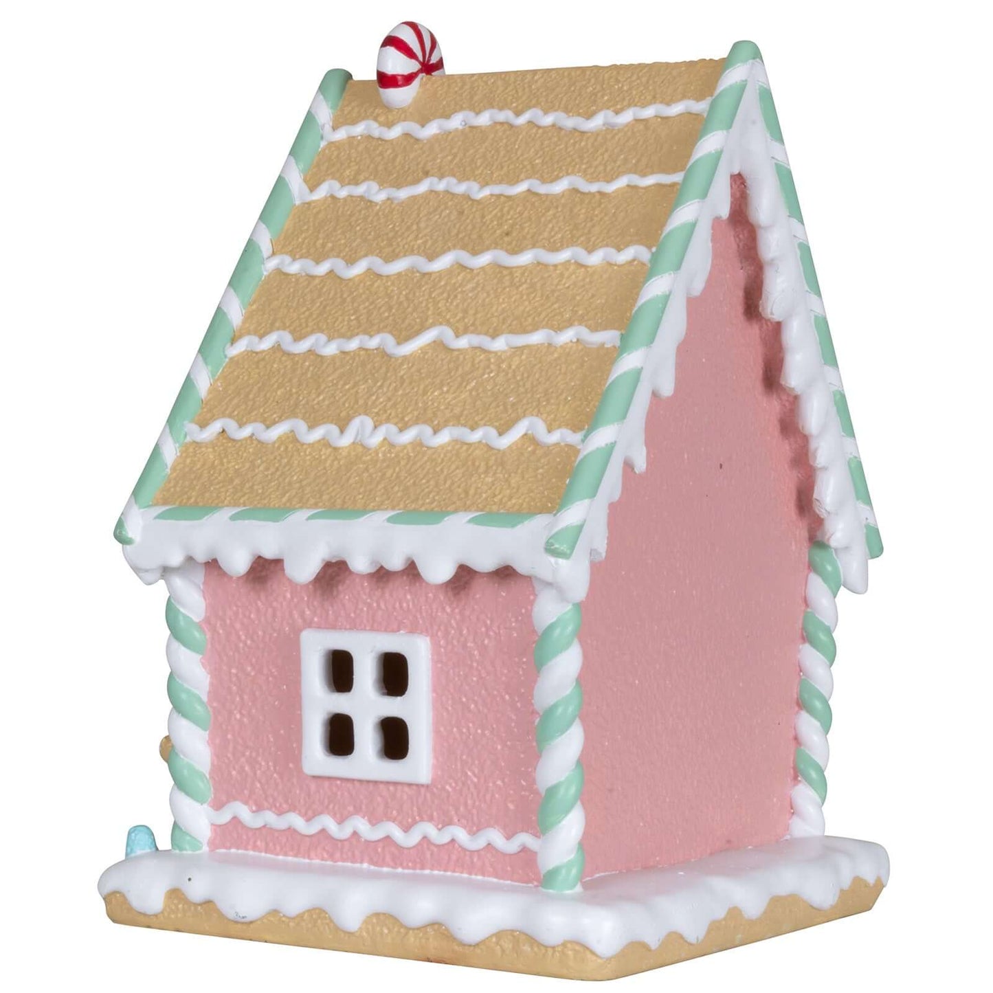 LED Lebkuchenhaus 20x16x25cm, Polyresin, VE-6(1)