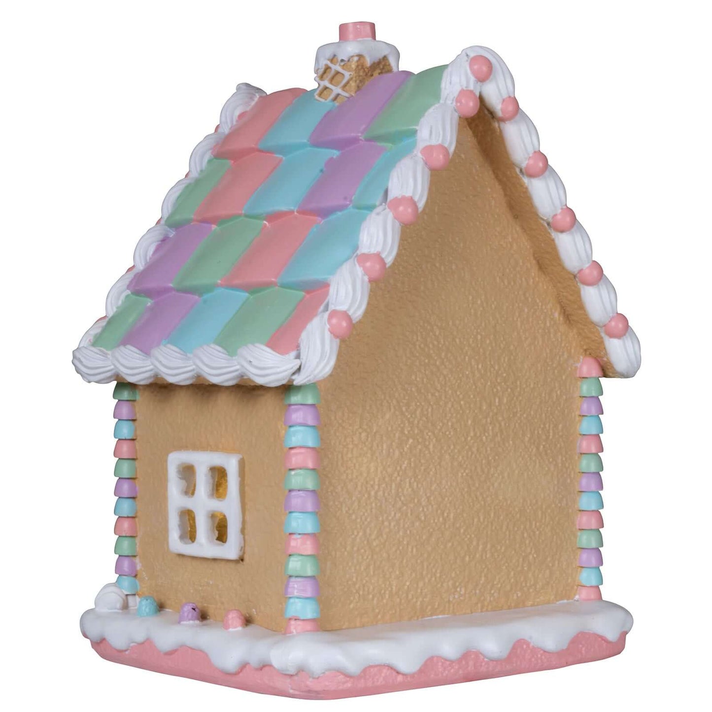 LED Lebkuchenhaus 20x16x25cm, Polyresin, VE-6(1)