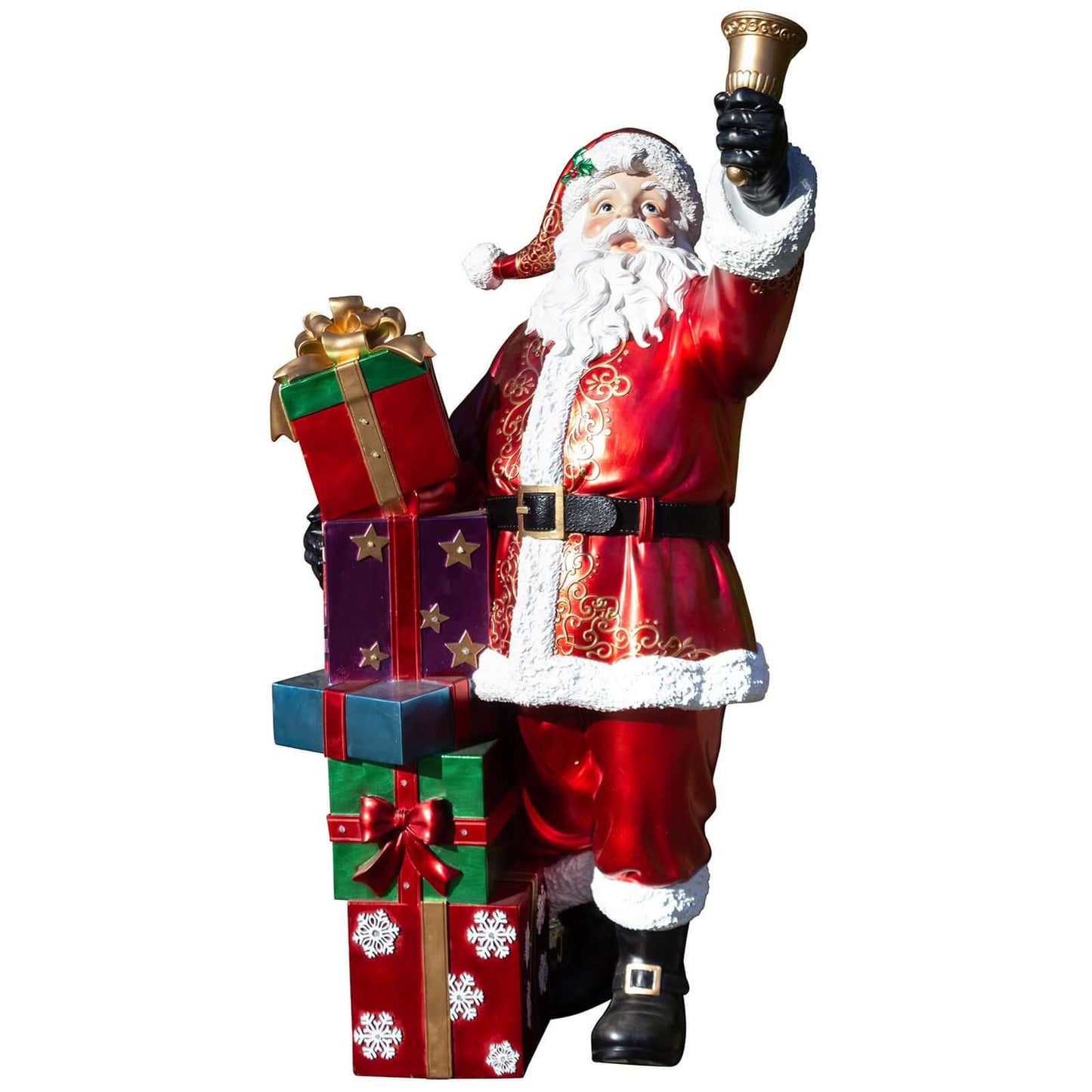 XXL Santa & Geschenke 152cm, Polyresin, VE-1
