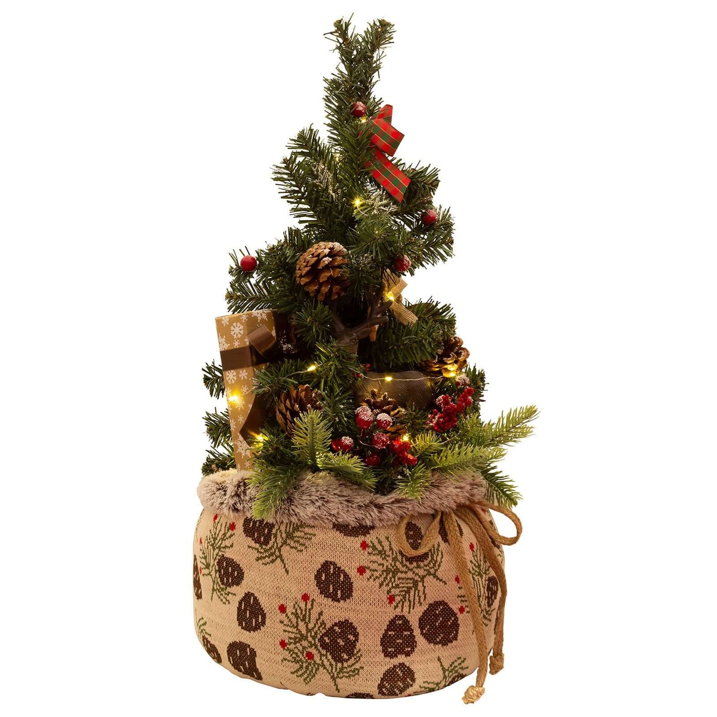 Geschenkesack 60cm mit LED+Timer, VE-6