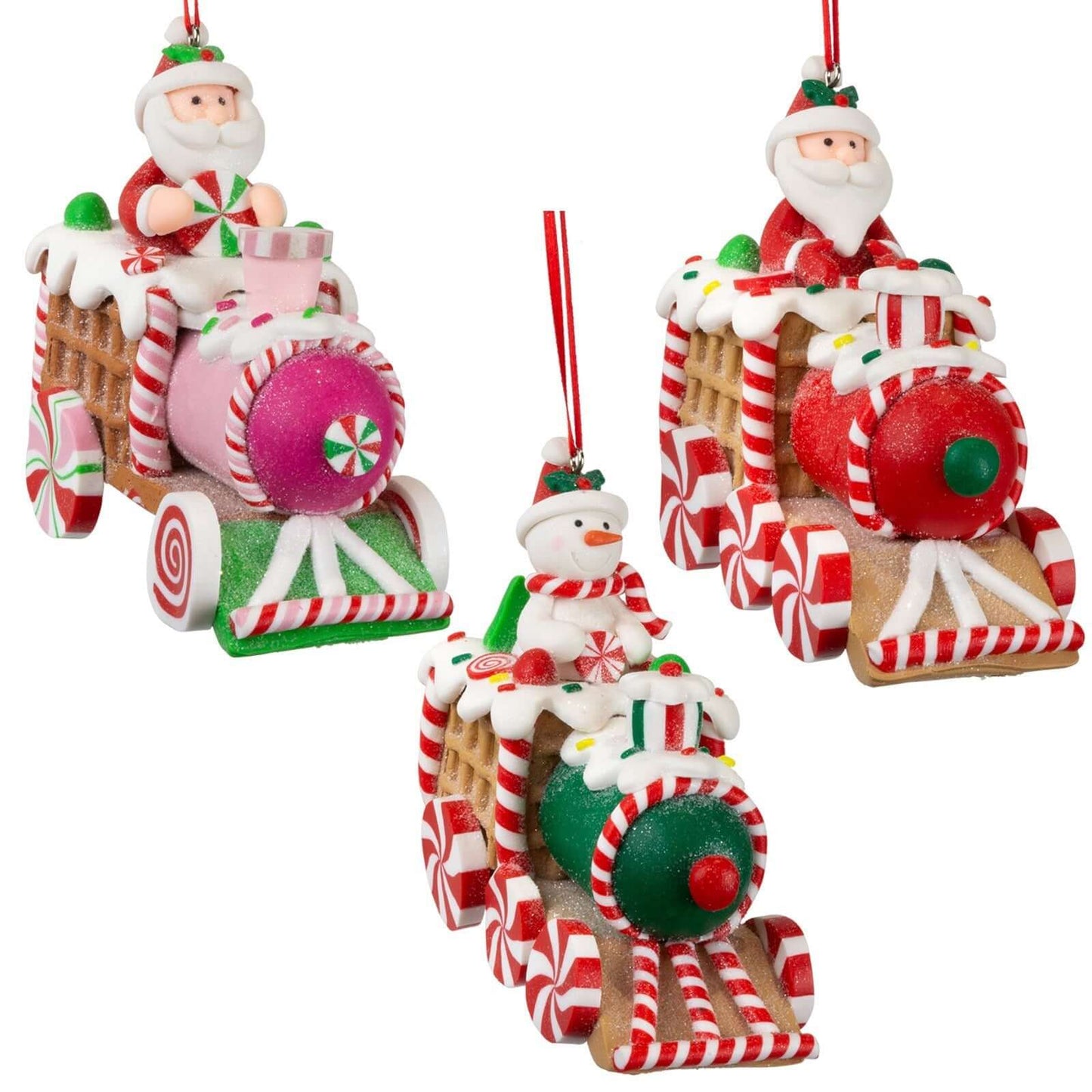 Baumschmuck 10cm, Polyclay, 3 Designs, VE-72(12)