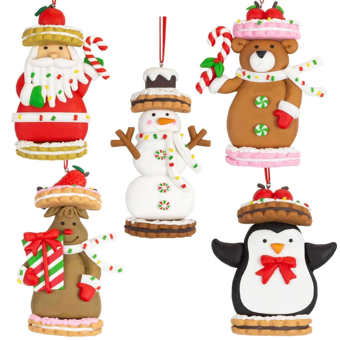 Baumschmuck 11cm, Polyclay, 5 Designs, VE-160(20)