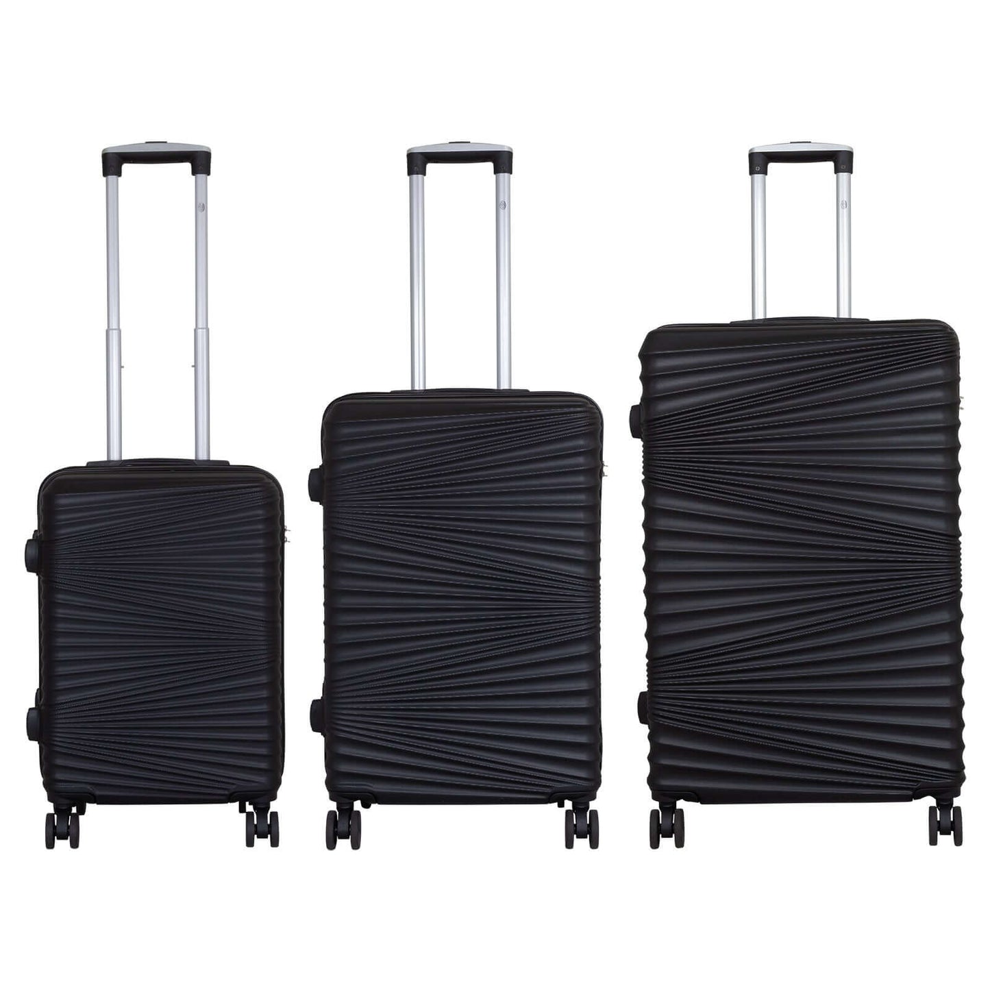 ABS Kofferset 3tlg Luxor schwarz