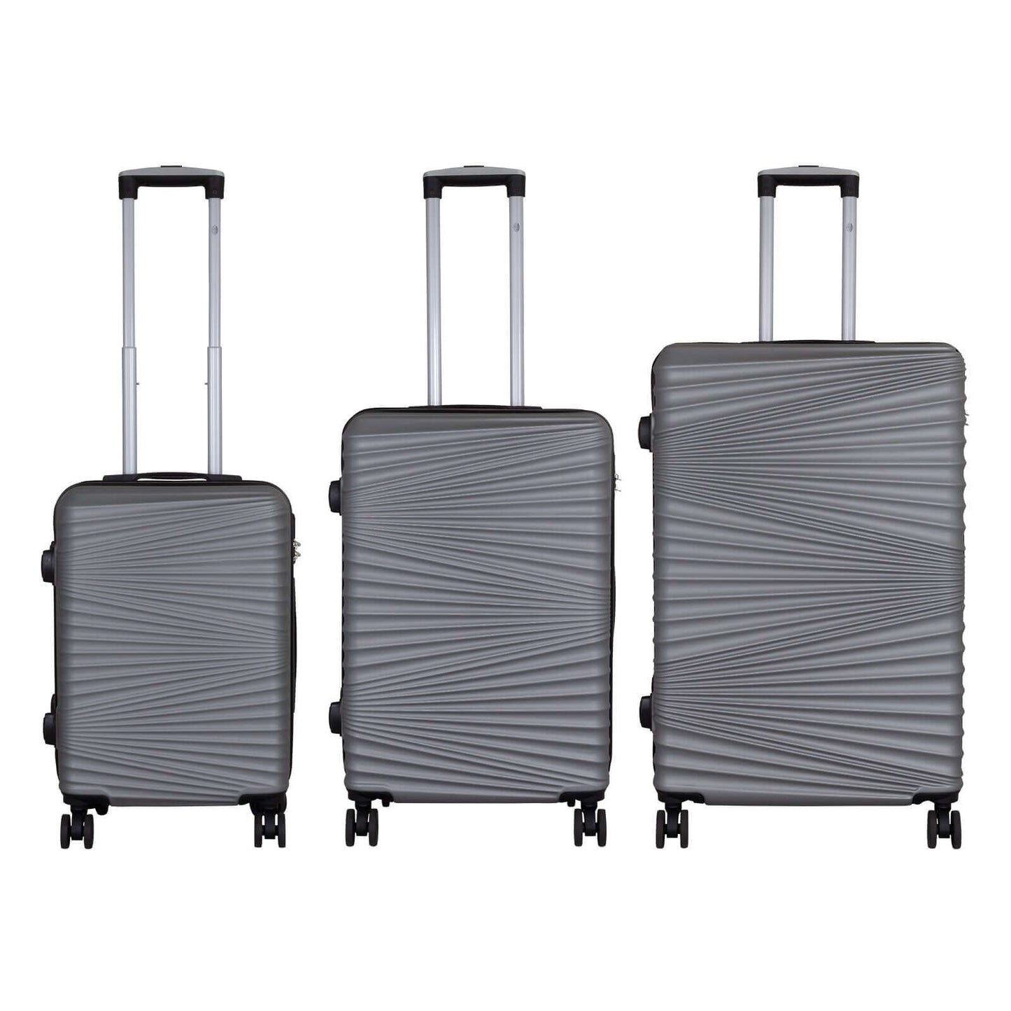 ABS Kofferset 3tlg Luxor silber