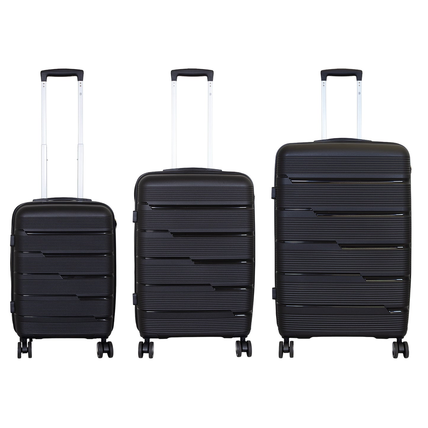 PP Kofferset 3tlg 'Aruba' schwarz