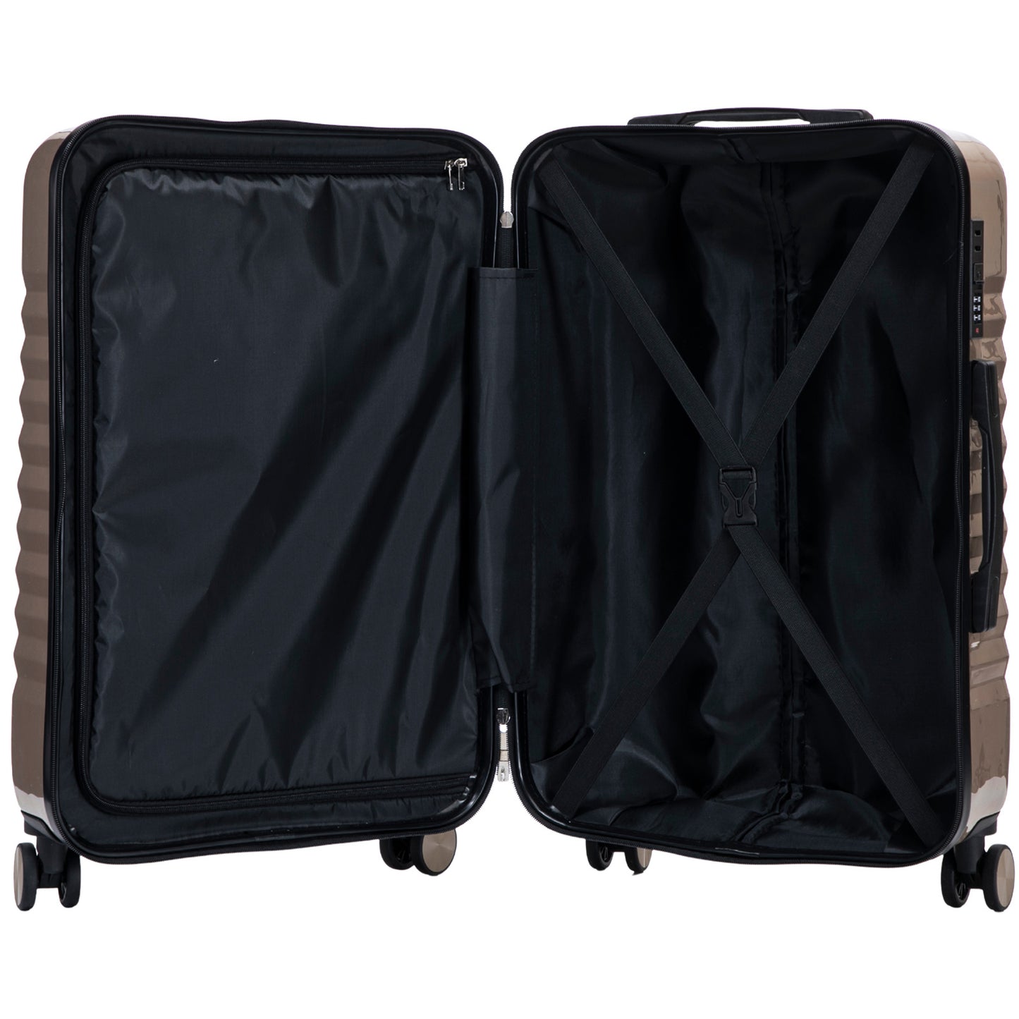 Hartschalen-Kofferset 3tlg - Modell Genua - Farbe champagner