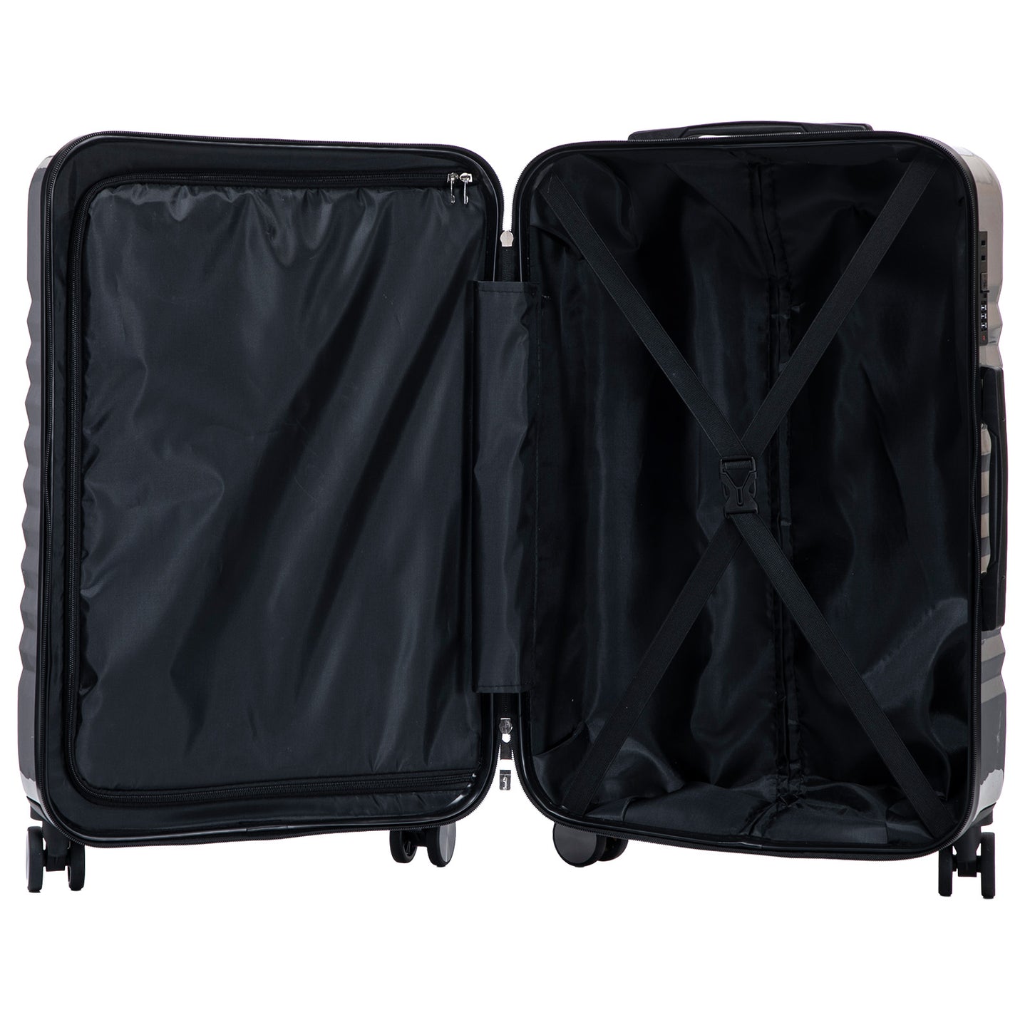 Hartschalen-Kofferset 3tlg - Modell Genua - Farbe silber