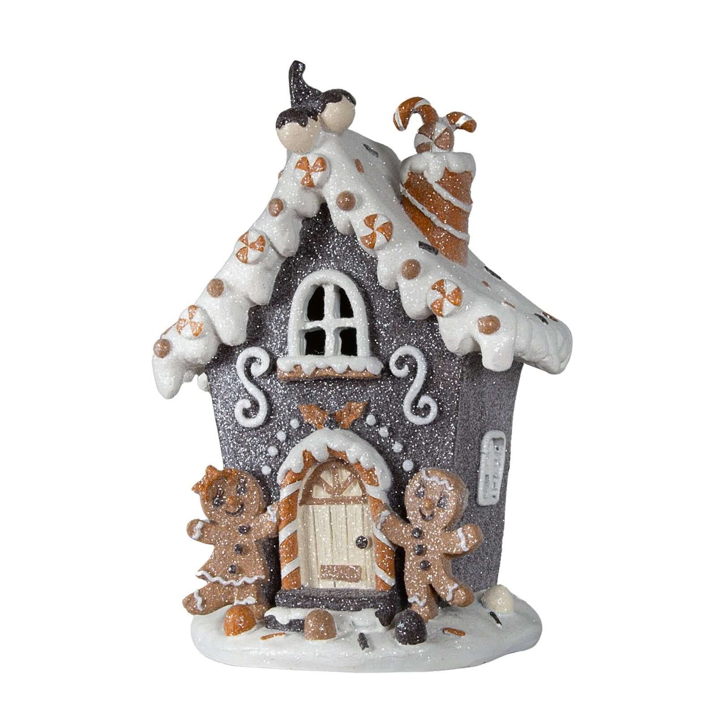 LED Lebkuchenhaus 20cm, Polyresin, VE-8(1)