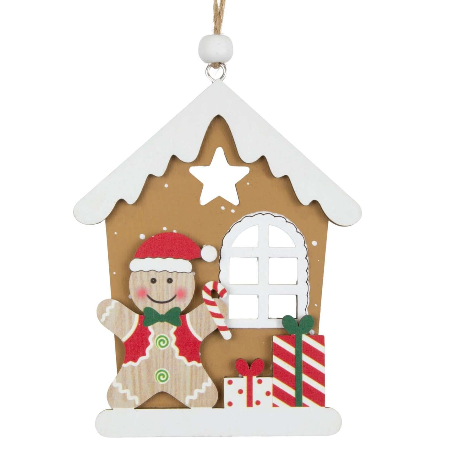 Baumschmuck 12cm, Holz, 2 Designs, VE-288(24)