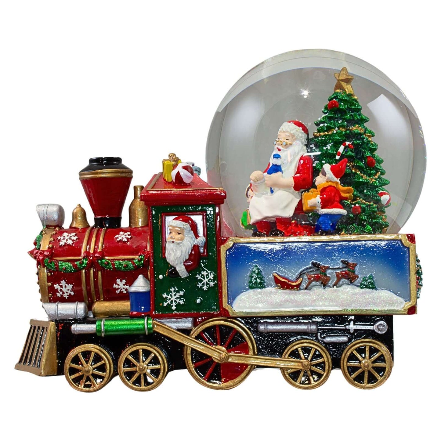 Schneekugel 22cm mit Spieluhr, VE-6(1)