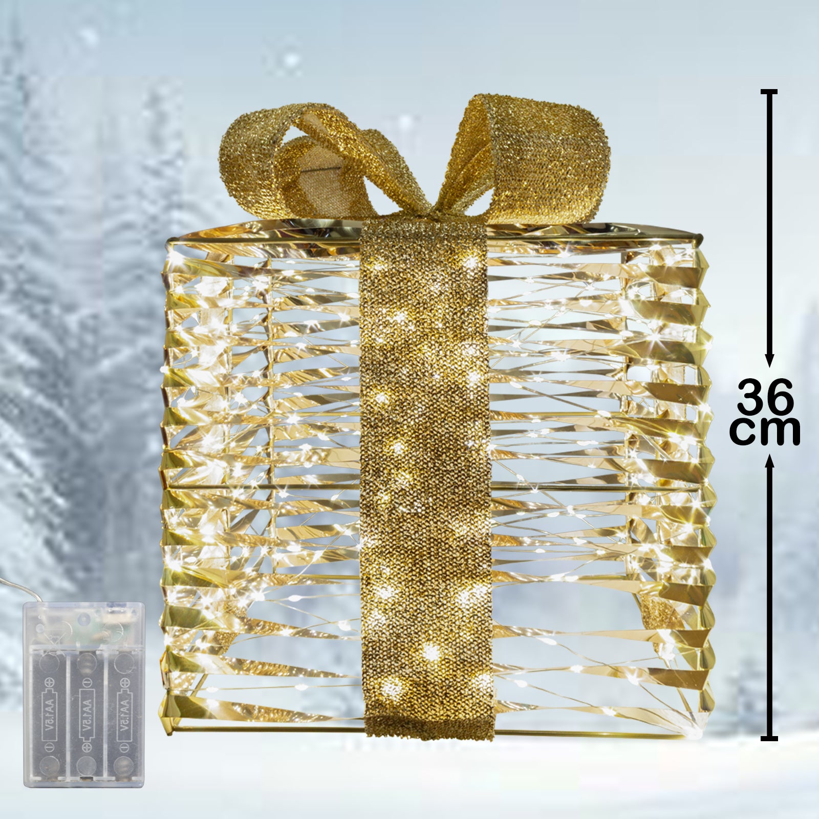 LED Geschenk mit Timer 36cm, VE-4(1) – PM Euro-Trading GmbH