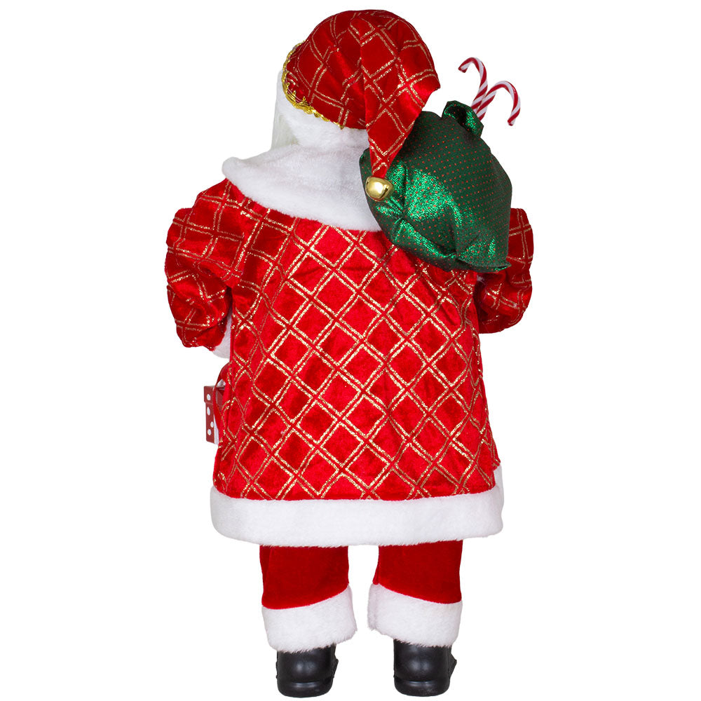 Santa 60 cm pitkä takki punakultaisena, pakkauskoko 1