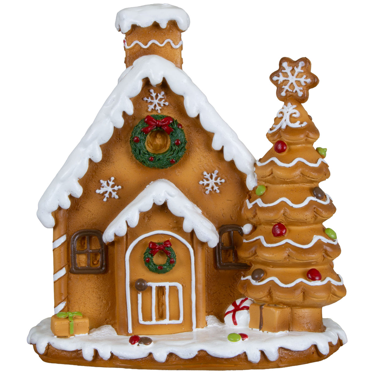 Lebkuchenhaus 14cm, Polyresin, VE-24(2)