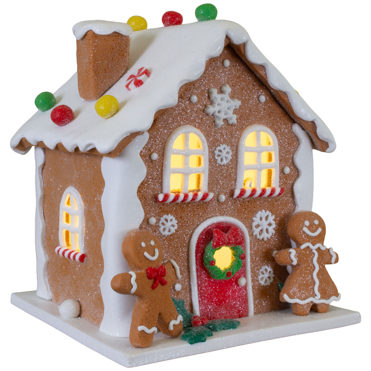 Maison en pain d'épices LED 16cm, Polyclay, VE-9(1)