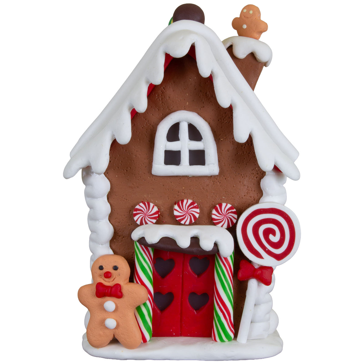 Maison en pain d'épices LED 14cm, Polyclay, VE-24(6)