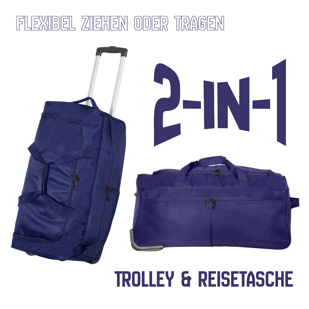 Borsa trolley 'Brooklyn' blu, VE-6