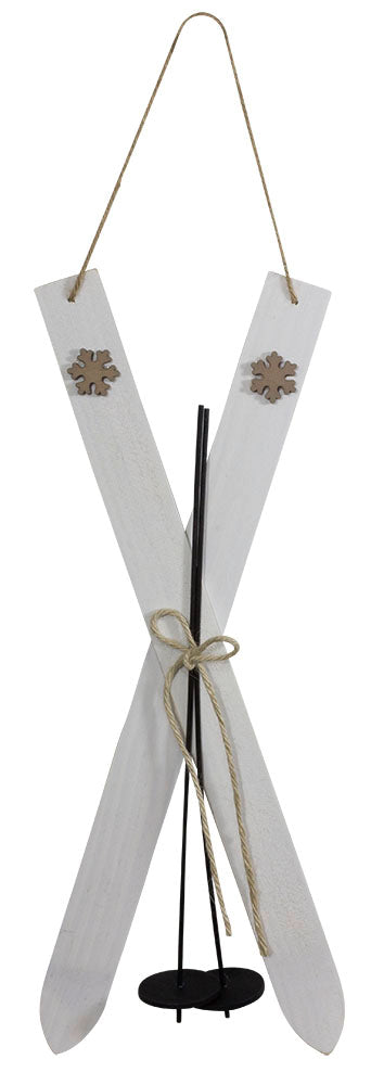 Dekoski 60cm Paar Holz weiß VE-20