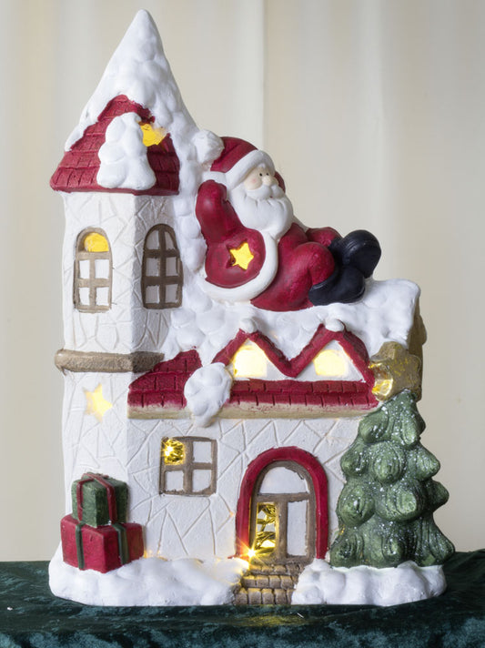 Santa / casa poliresina 49cm / VE-2