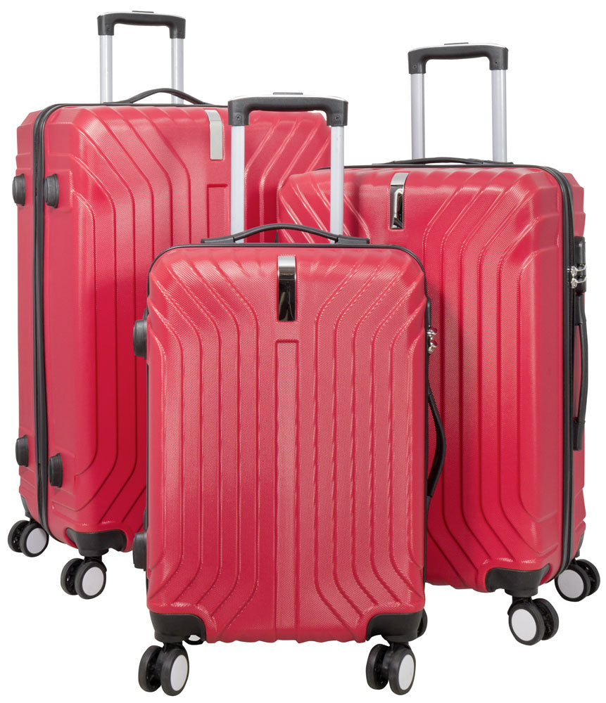 Set de maletas ABS 3 piezas Palma azul