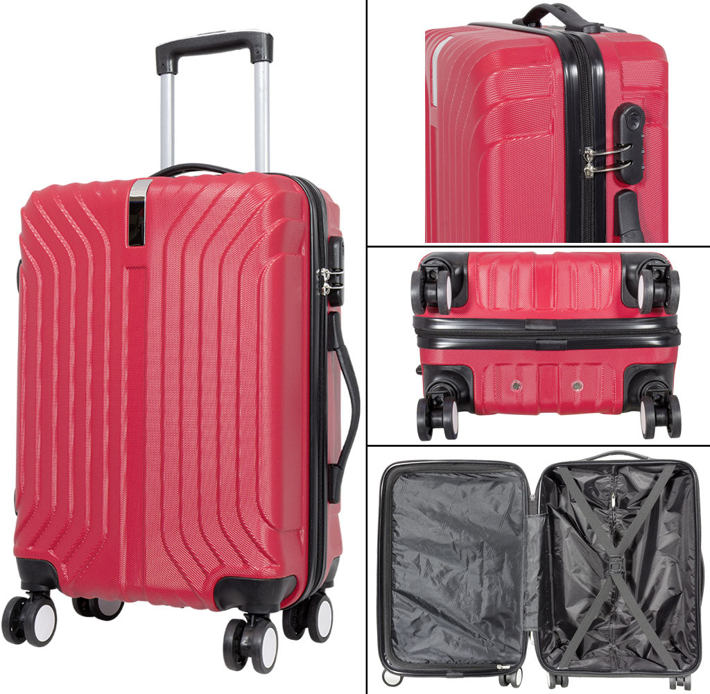 Set de maletas ABS 3 piezas Palma azul