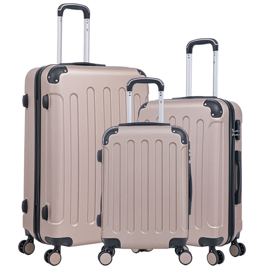 ABS Kofferset 3tlg Avalon champagner