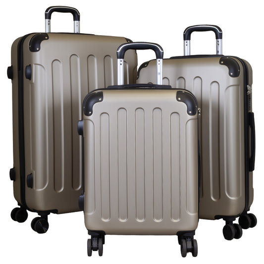 ABS Kofferset 3tlg Avalon champagner