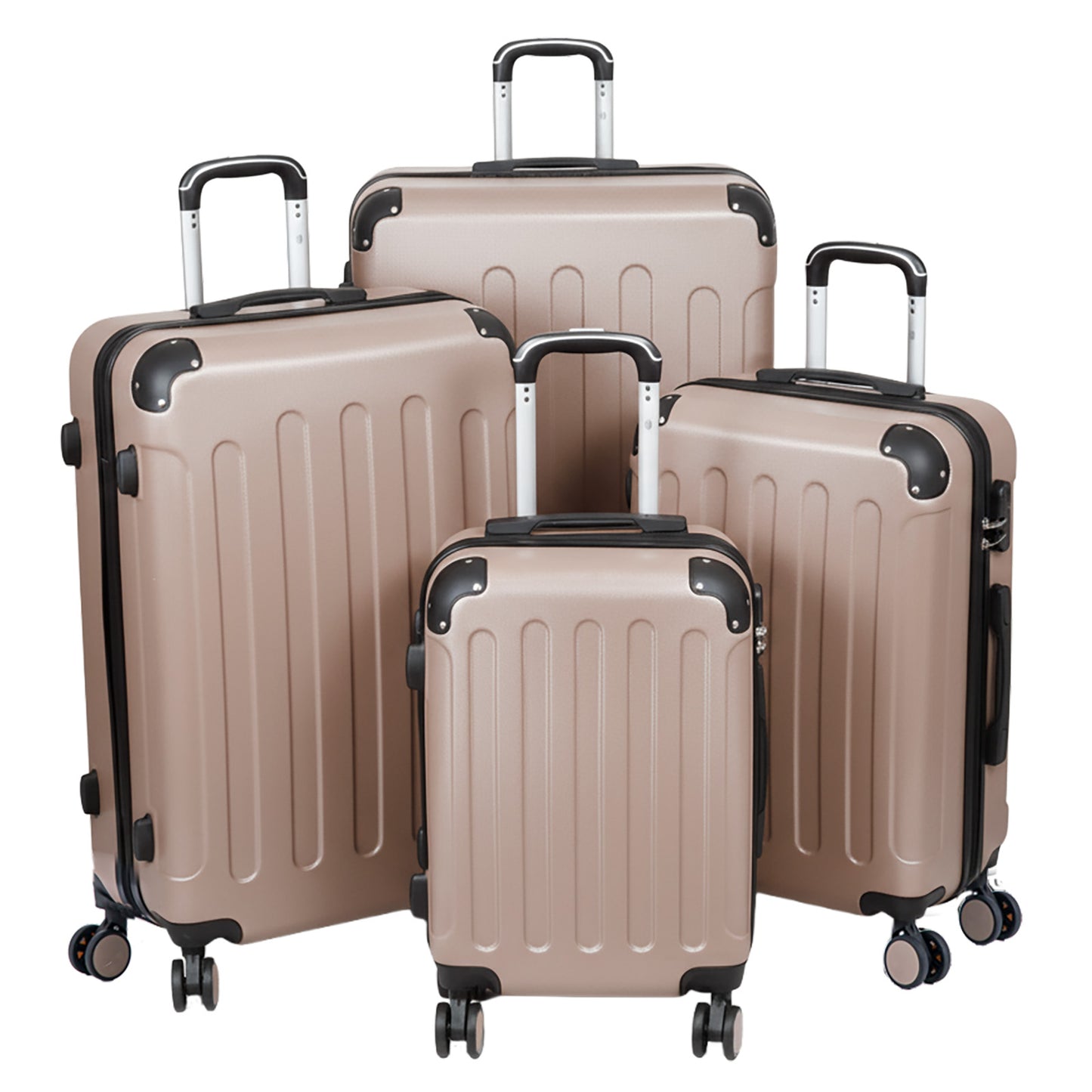 ABS Kofferset 4tlg Avalon champagner