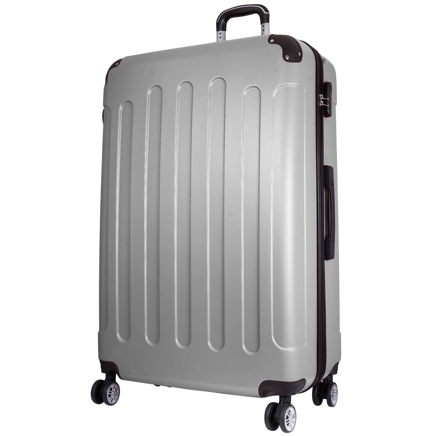 ABS Koffer 'Avalon' silber, Größe L 77cm Reisekoffer Hartschale silber