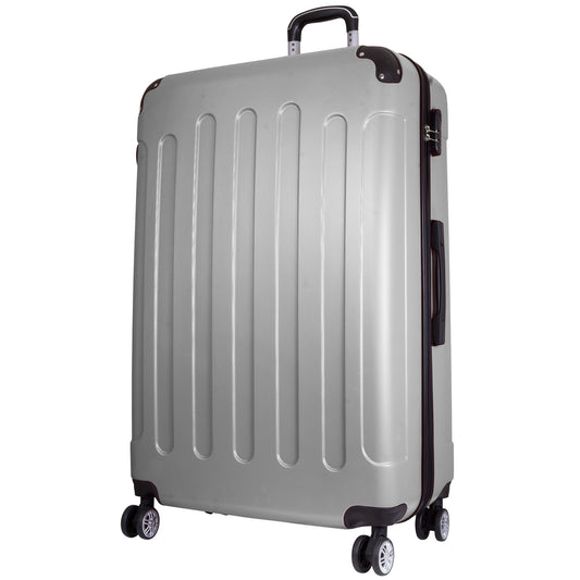 ABS Koffer 'Avalon' silber, Größe L 77cm Reisekoffer Hartschale silber