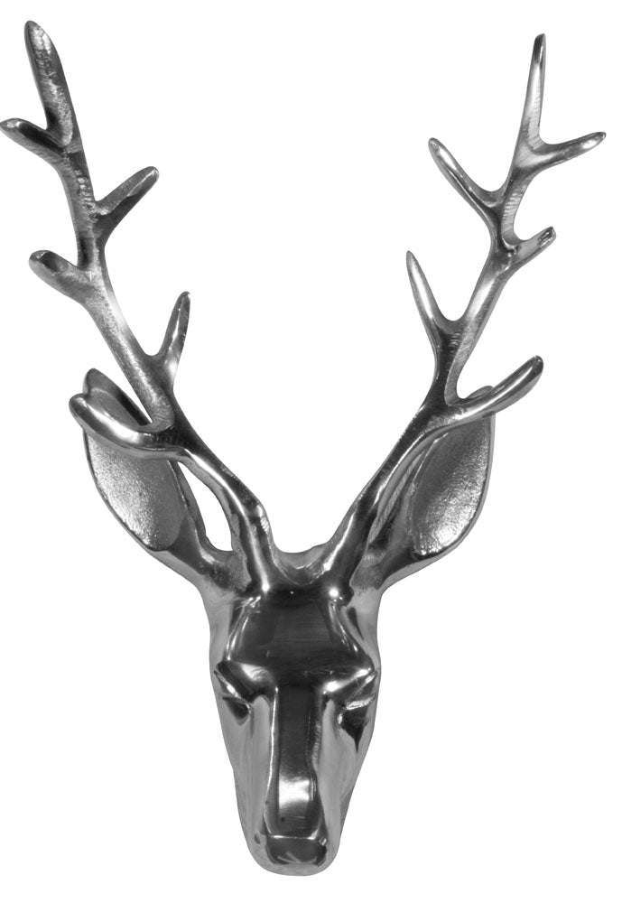 Aluminium Jagdtrophäe Hirsch 32cm