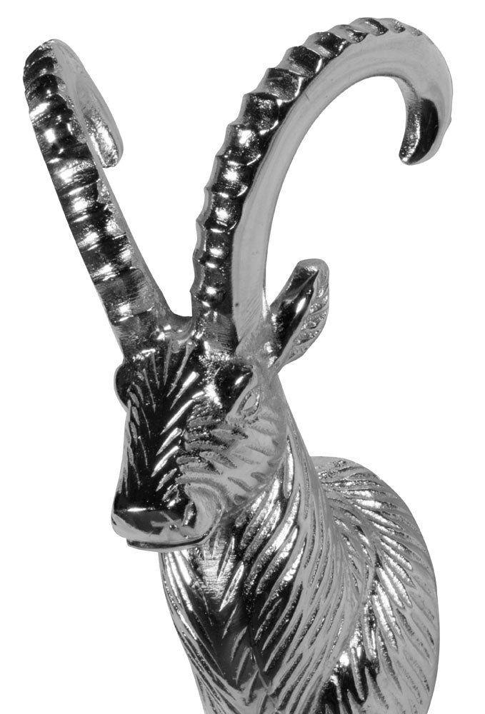Aluminum coat hook ibex