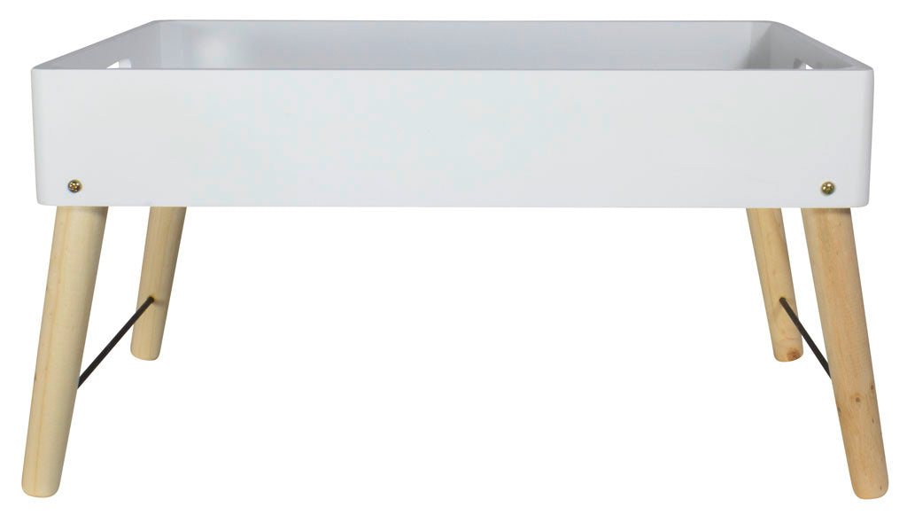 Table de lit vintage 47,8x31x26,6cm, blanc